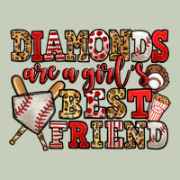 Diamonds Are A Girl's Best Friend Baseball Ladies Tee | Teevron