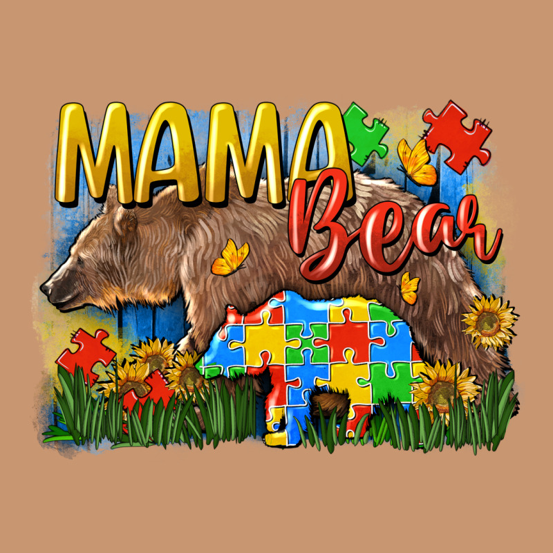 Mama Bear Autism Heavyweight Hoodie by CowGirlArtShop | Teevron