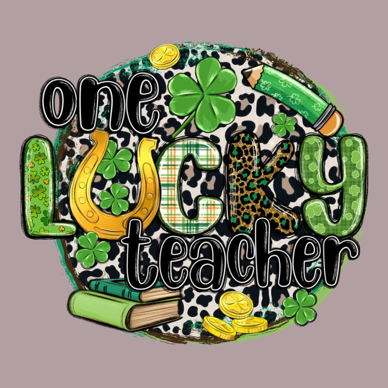 One Lucky Teacher Vintage Hoodie by MaliasSmallBusiness | Teevron