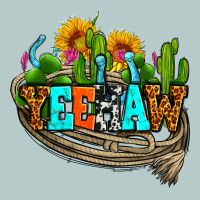 Yeehaw And Cactus With Horseshoe Heavy Core Tee | Teevron