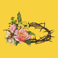 Crown Of Thorns Floral Easter Premium Sweatshirt | Teevron