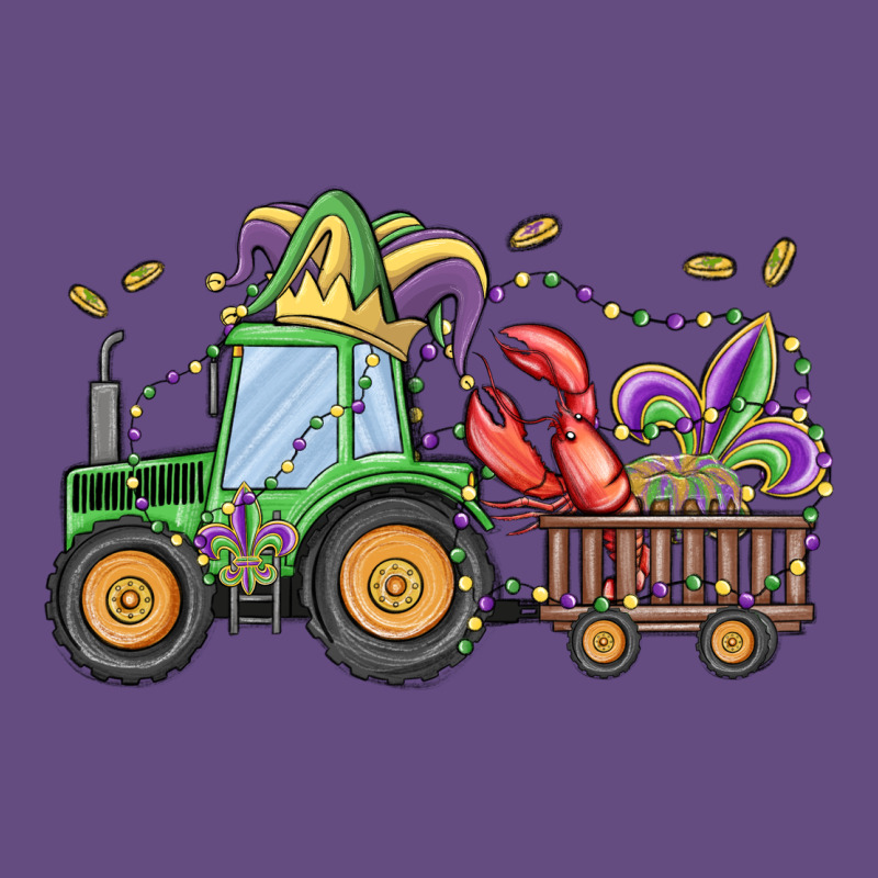 Mardi Gras Tractor Vintage Hoodie by MaliasSmallBusiness | Teevron