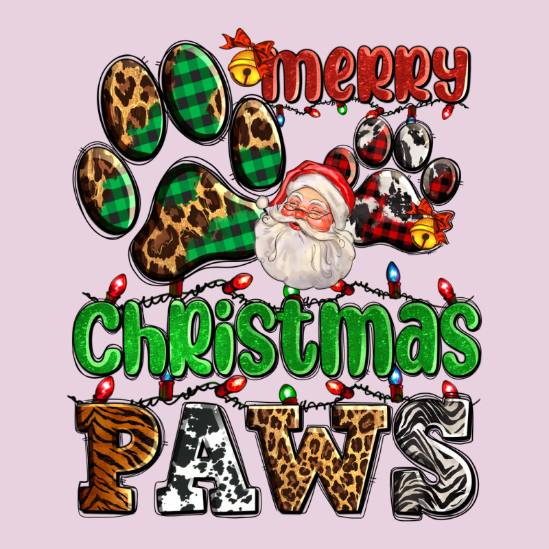 Merry Christmas Paws With Santa Ladies Tee by AdoDesignShop | Teevron