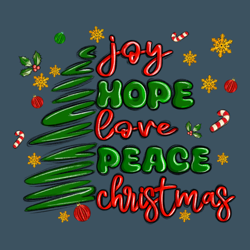 Joy Hope Love Peace Christmas Urban Heavy Tee by MaliasSmallBusiness | Teevron