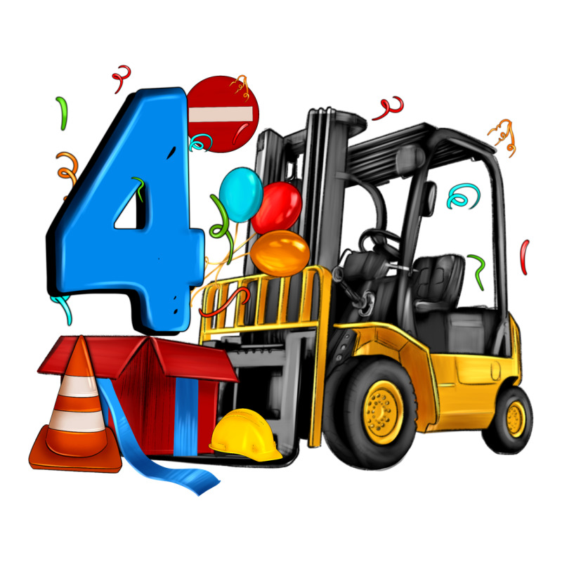 Forklift Birthday Four Ladies Tee by Artiststas | Teevron