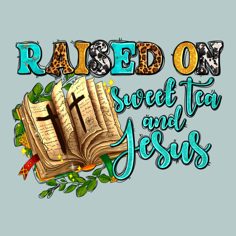 Raised On Sweet Tea And Jesus Heavy Core Tee by AdoDesignShop | Teevron