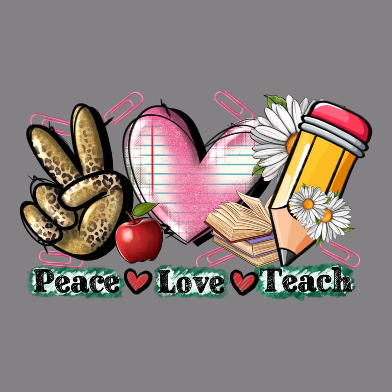 Peace Love Teach Heavyweight Hoodie by CowGirlArtShop | Teevron