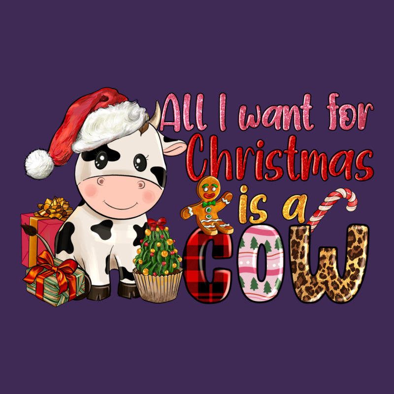 All Want For Christmas Is A Cow Premium Hoodie by CowGirlArtShop | Teevron