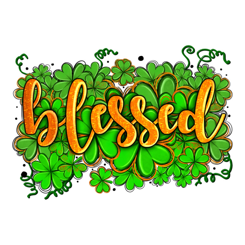 Blessed With  Shamrocks Ladies Tee by AdoDesignShop | Teevron