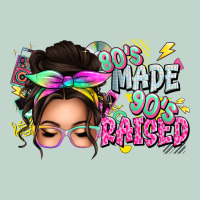 80s Made 90s Raised Messy Bun Zipper Hoodie | Teevron