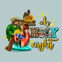 Oh Holy Night With Sunflower And Cross Heavy Core Tee | Teevron