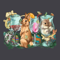 Easter Day Wine Glasses Bunny Heavyweight Hoodie | Teevron