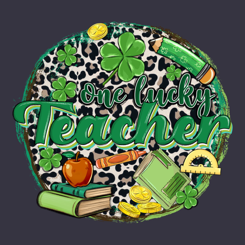 One Lucky Teacher Vintage Hoodie by MaliasSmallBusiness | Teevron