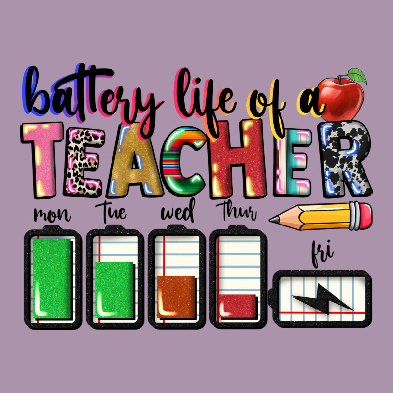Battery Life Of Teacher Heavyweight Hoodie by CowGirlArtShop | Teevron