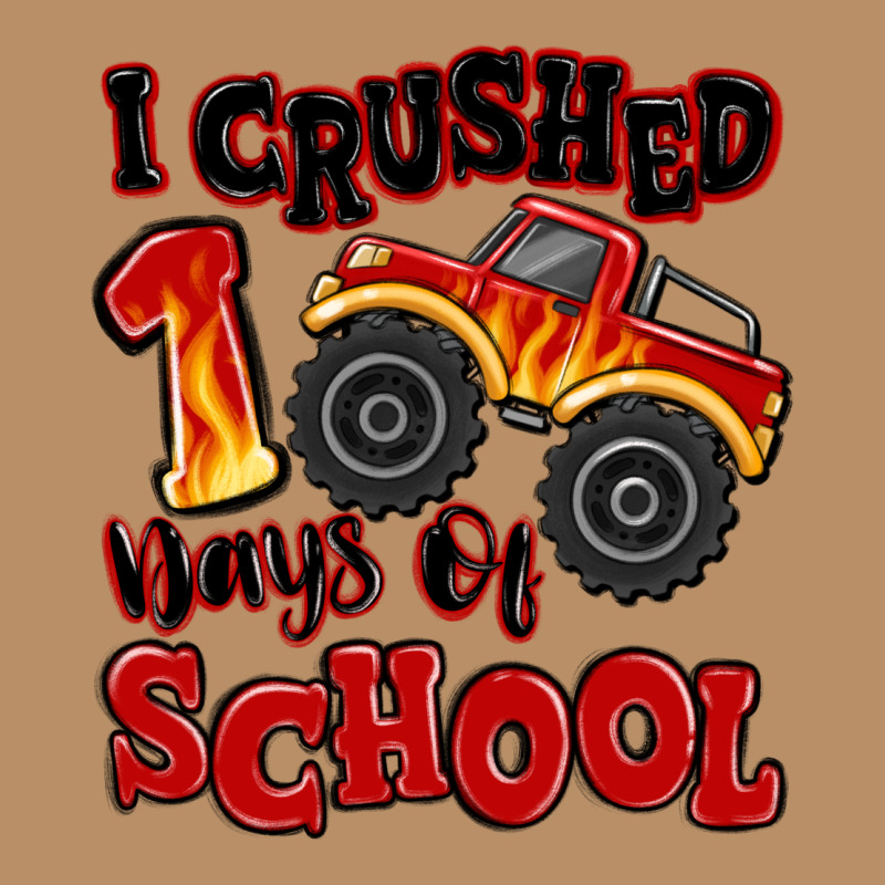 I Crushed 100 Days Of School Monster Truck Vintage Hoodie by MaliasSmallBusiness | Teevron