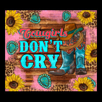 Cowgirls Don't Crty Boots Hat Sunflowers Tumbler Heavy Core Tee | Teevron