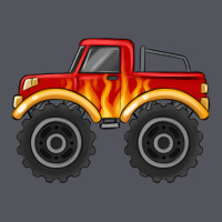 Monster Truck With Flames Vintage Hoodie | Teevron