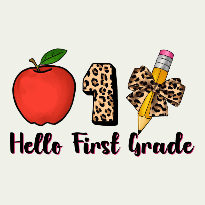 Hello First Grade Leopard 3200x2400 Urban Heavy Tee by AdoDesignShop | Teevron