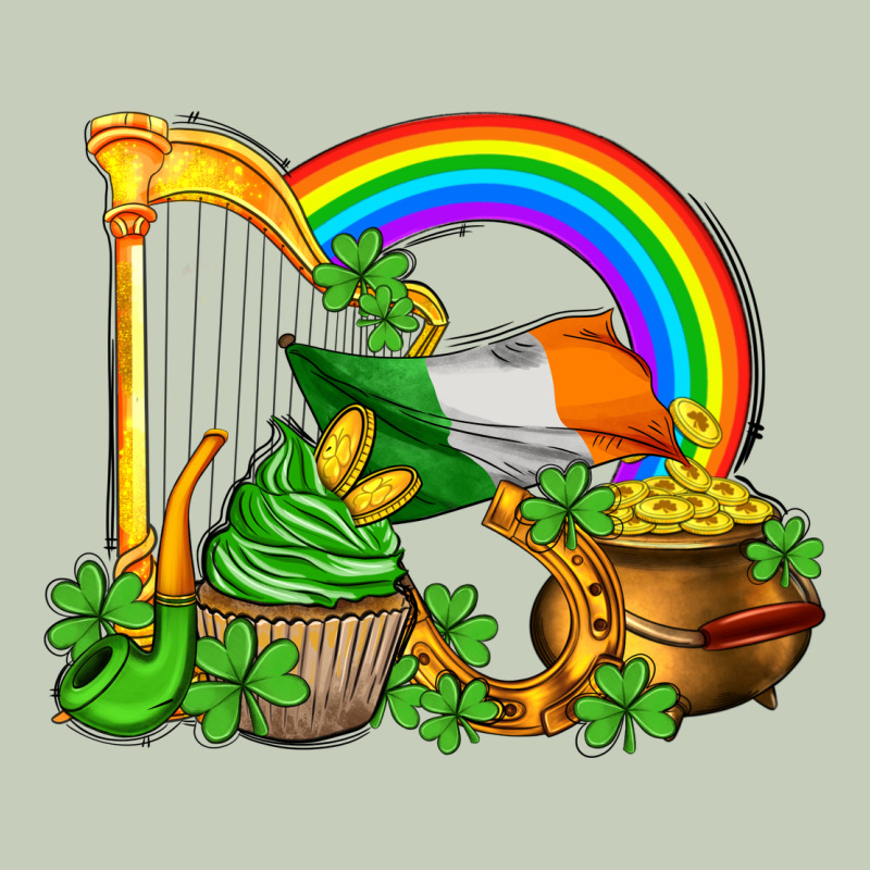 St Patricks Day  Rainbow Shamrocks Ladies Tee by AdoDesignShop | Teevron