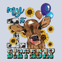 My First Birthday Baby Cow Sunflower Premium Sweatshirt | Teevron