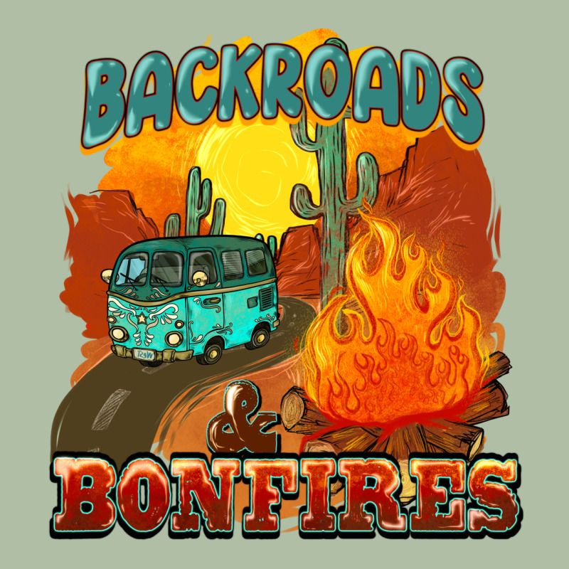 Backroads And Bonfire Urban Heavy Tee by NancyCooperArtShop | Teevron