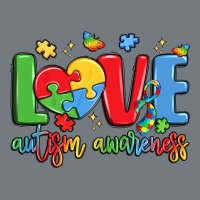Love Autism Awareness Heavyweight Sweatshirt | Teevron