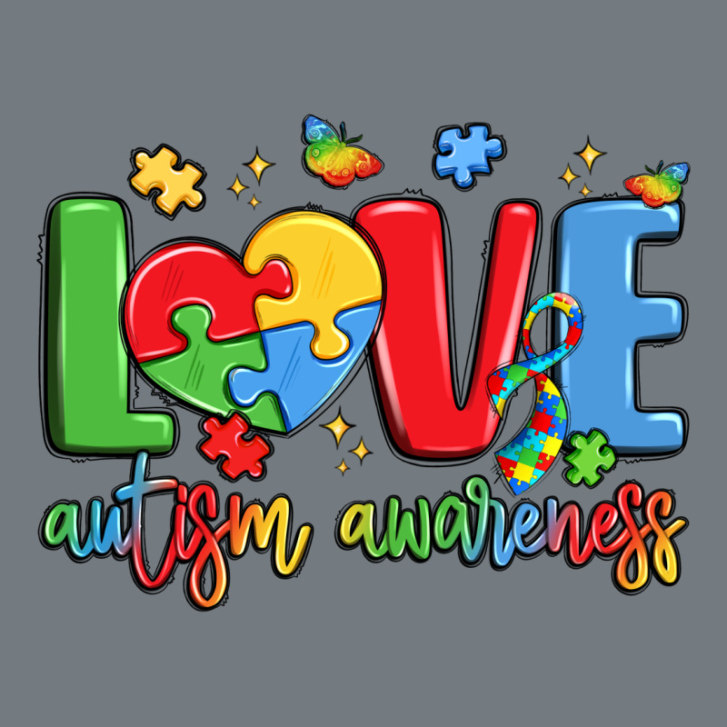 Love Autism Awareness Heavyweight Sweatshirt by LillyAllenDesigns | Teevron
