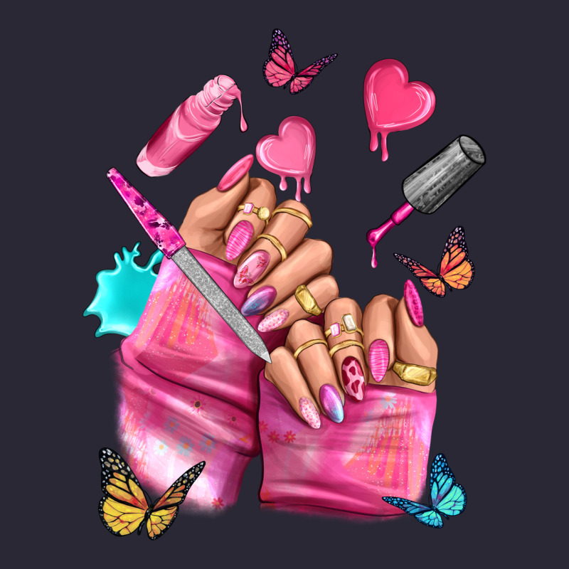 Pink Nail Art Hand Vintage Tee by NancyCooperArtShop | Teevron