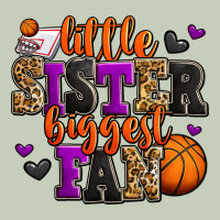Little Sister Biggest Fan Basketball Ladies Tee | Teevron