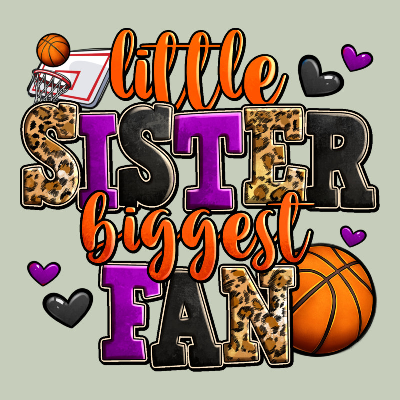 Little Sister Biggest Fan Basketball Ladies Tee by Jasminsmagicworld | Teevron