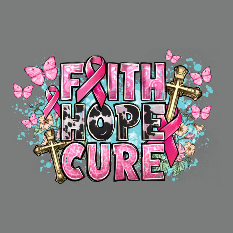 Faith Hope Cure Cancer Awareness Premium Hoodie by HowdyJamesFarm | Teevron