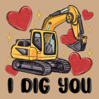 I Dig You Valentines Excavator Vintage Hoodie | Teevron