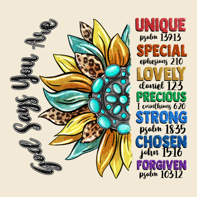God Says You Are Unique Premium Hoodie by CowGirlArtShop | Teevron