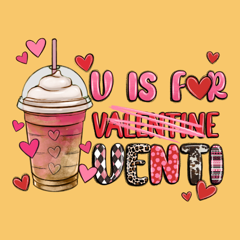 V Is For Valentine Venti Coffee Cup Vintage Hoodie by MaliasSmallBusiness | Teevron