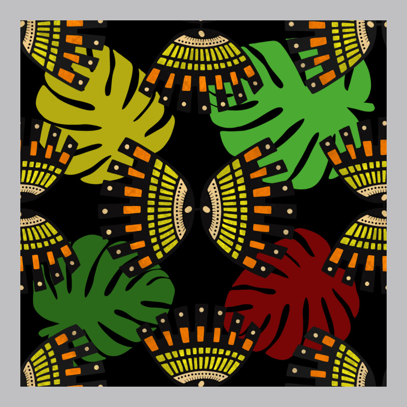African And Leaf Seamless Pattern Long Sleeve Tee by BundleAndBundleShop | Teevron