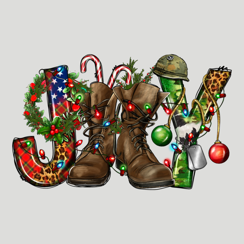 Army Christmas Joy Zipper Hoodie by NancyCooperArtShop | Teevron