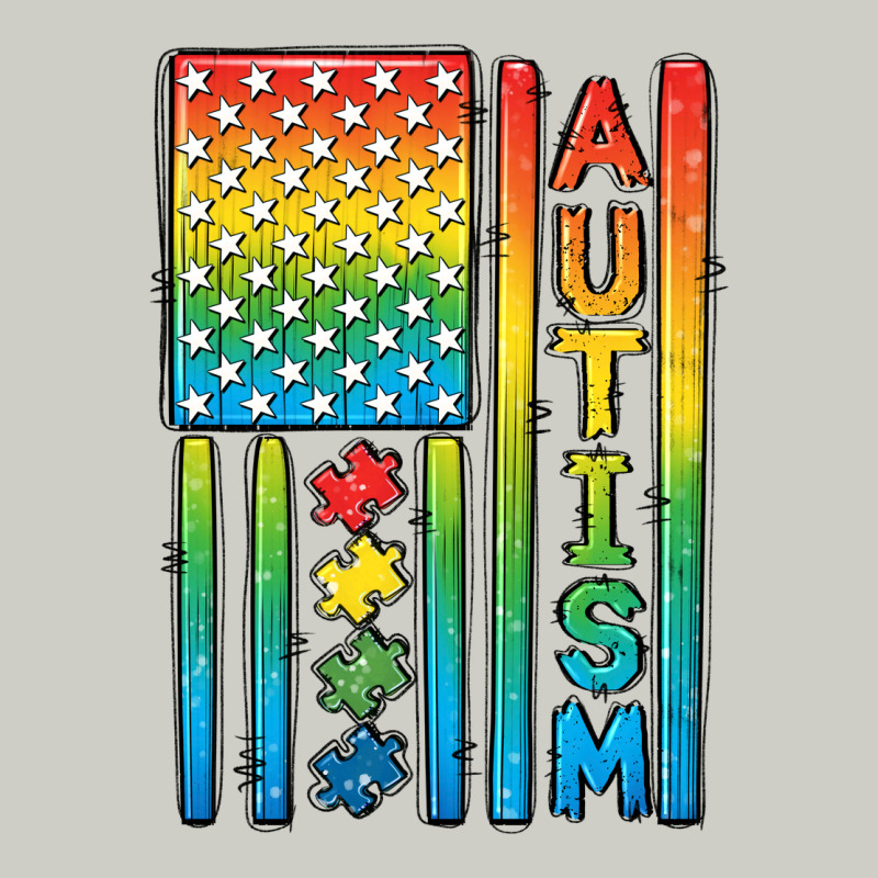 Autism American Flag Heavyweight Hoodie by CowGirlArtShop | Teevron