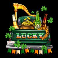Lucky Truck With Flags And Beers Ladies Tee | Teevron