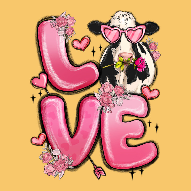 Love Cow Valentine's Day Vintage Hoodie by MaliasSmallBusiness | Teevron