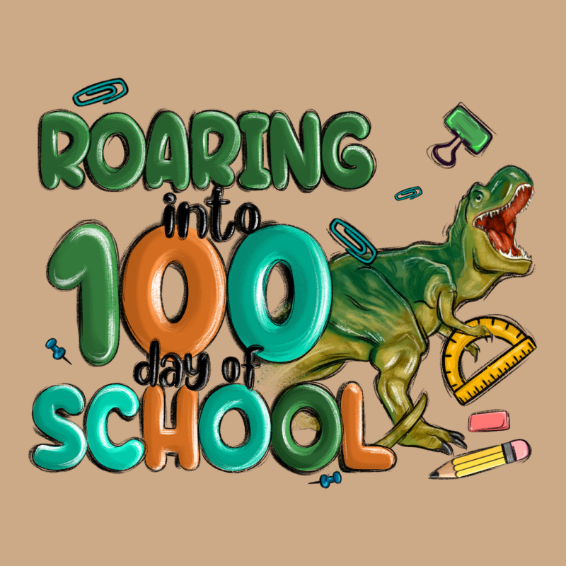 Roaring Into 100 Day Of School Vintage Hoodie by MaliasSmallBusiness | Teevron