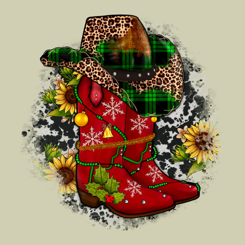 Christmas Cowboy Boots Heavy Core Tee by JahusDesignShop | Teevron