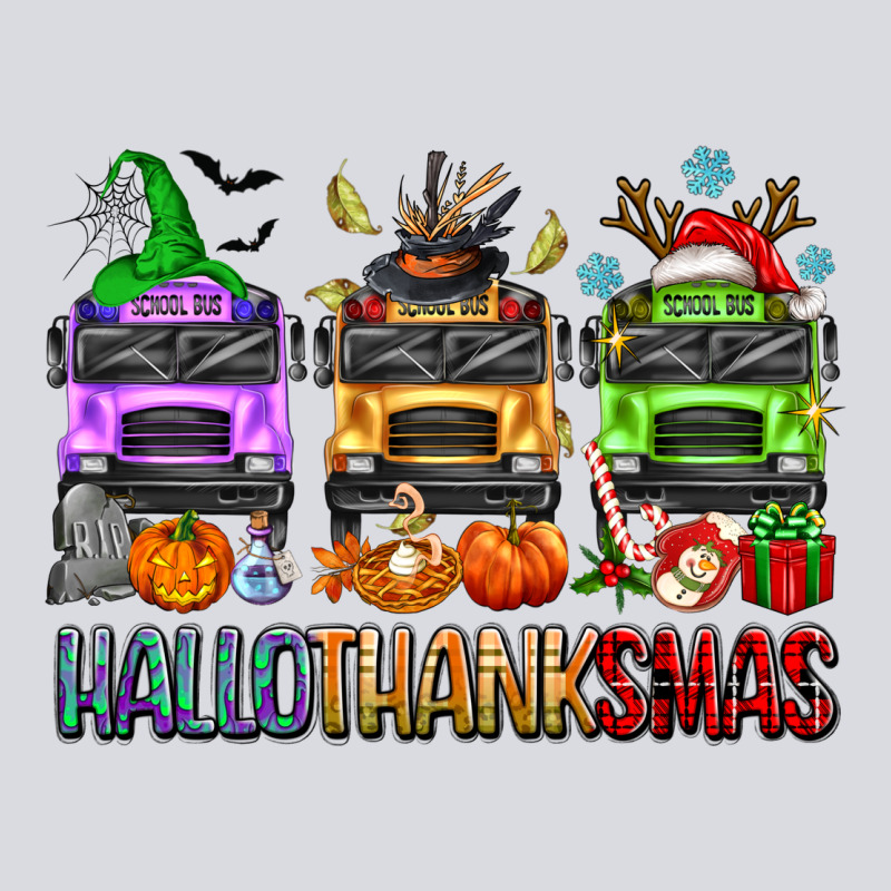 Hallothanksmas School Bus Zipper Hoodie by texasbilliewilder | Teevron