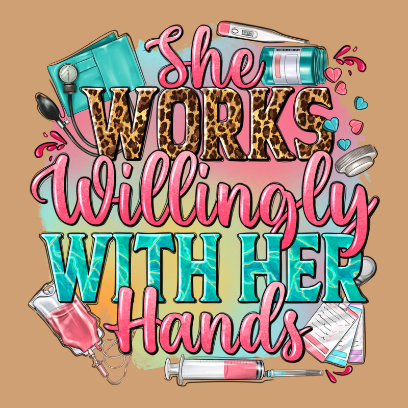 She Works Willingly With Her Hands Vintage Tee by NancyCooperArtShop | Teevron