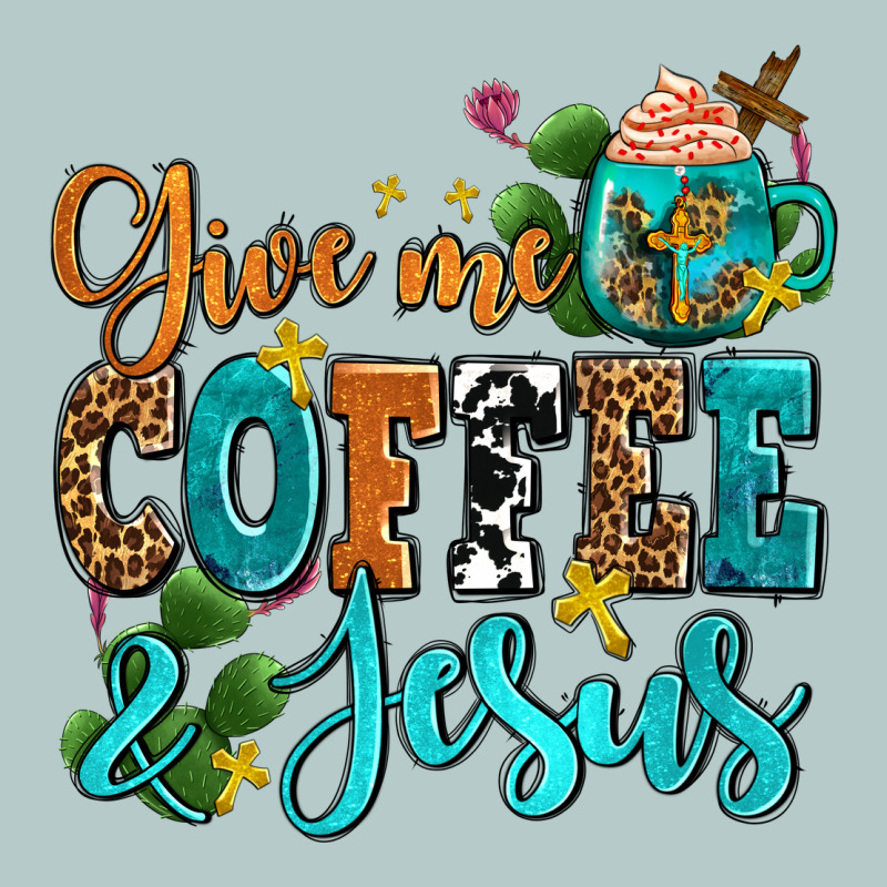 Gıve Me Coffee And Jesus Heavy Core Tee by AdoDesignShop | Teevron