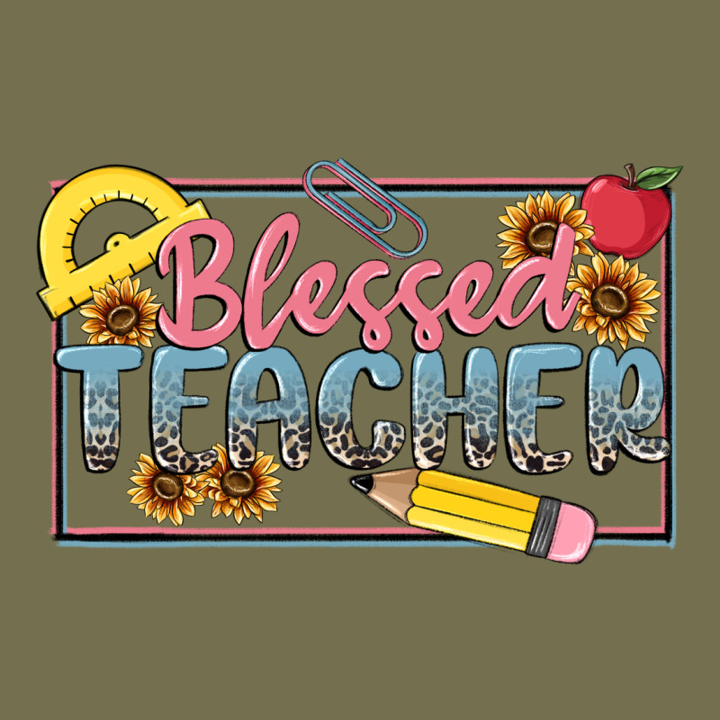Blessed Teacher Vintage Hoodie by MaliasSmallBusiness | Teevron