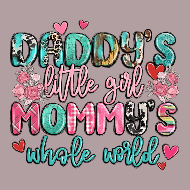 Daddy's Little Girl Mommy's Whole World Vintage Hoodie by MaliasSmallBusiness | Teevron