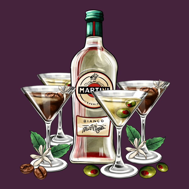 Martini Glasses And Martini Bottle Premium Tee by AdoDesignShop | Teevron