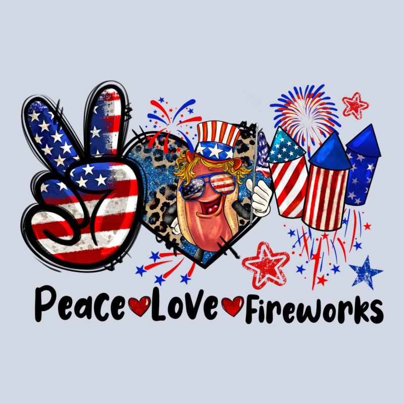 Peace Love Fireworks 4th Of July Premium Sweatshirt by CowGirlArtShop | Teevron
