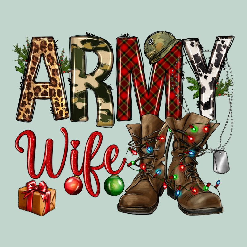 Christmas Army Wife Zipper Hoodie by NancyCooperArtShop | Teevron