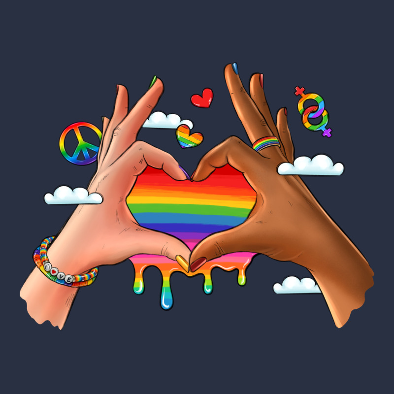 Lgbtq Pride Hands Heavyweight Sweatshirt by LillyAllenDesigns | Teevron